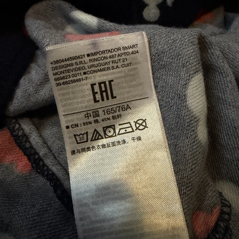 WomensGAP Navy Jogger Pajama Pants with Red & White Mickey Heads Size Medium - Picture 7 of 10